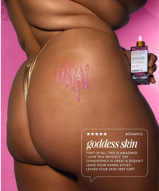 TRULY BUNS™ — Suero ultra hidratante El Secreto Pro para Glúteos Irresistibles!